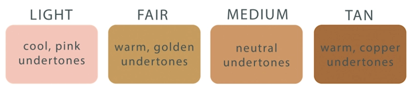 Kleuren van de BiOn Tinted Mineral SPF 35 - Bion Skincare Amsterdam